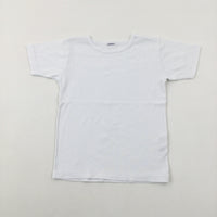 White Cotton T-Shirt - Boys 2-3 Years