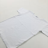 White Cotton T-Shirt - Boys 2-3 Years