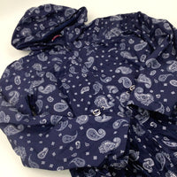 Patterned Navy Lightweight Jacket - Girls 11-12 Years