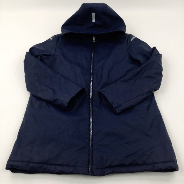 Navy Fleece Lined Winter Coat - Boys 12-13 Years