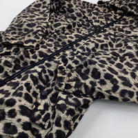 Animal Print Fleece Lined Lightweight Jacket - Girls 12-13 Years