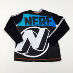 **NEW** 'Nerf' Black & White Long Sleeve Top - Boys 10-11 Years