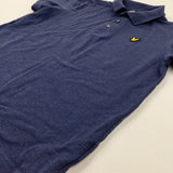 Eagle Motif Blue Polo Shirt - Boys 10-11 Years