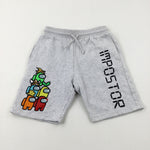 'Impostor' Among Us Colourful Characters Grey Shorts - Boys 10-11 Years