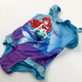 'The Little Mermaid' Ariel Sparkly Colourful Blue Swimming Costume - Girls 2-3 Years