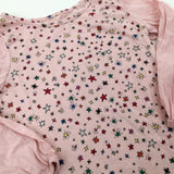 Colourful Stars Pink Long Sleeve Top - Girls 2-3 Years