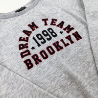 'Dream Team' Grey Sweatshirt - Boys 11-12 Years