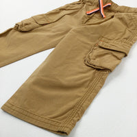 Tan Lightweight Cargo Trousers - Boys 6-9 Months