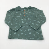 Tractors Khaki Long Sleeve Top - Boys 6-9 Months