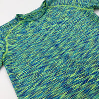 Patterned Blue & Green Sports T-Shirt - Boys 11-12 Years