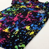 Colourful Paint Splatter Black T-Shirt - Boys 11-12 Years