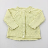 Yellow Knitted Cardigan - Girls 6-9 Months