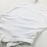 White Cotton Bodysuit - Boys 9-12 Months