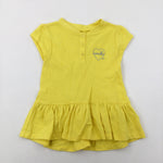 'Adorable' Embroidered Yellow Dress - Girls 3-4 Years