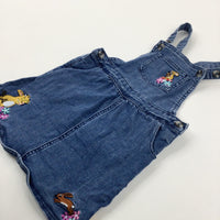 The Gruffalo Embroidered Mid Blue Denim Dress - Girls 3-4 Years