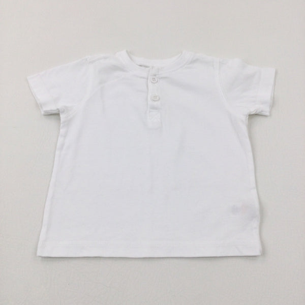 White T-Shirt - Boys 12-18 Months