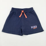 'Dino Crew' Navy Jersey Shorts - Boys 12-18 Months