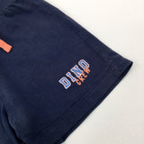 'Dino Crew' Navy Jersey Shorts - Boys 12-18 Months