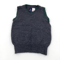 Charcoal Grey Knitted Tank Top - Boys 12-18 Months