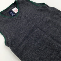 Charcoal Grey Knitted Tank Top - Boys 12-18 Months