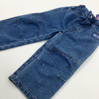 **NEW** Dog & Bob Motif Mid Blue Denim Jeans - Boys 12-18 Months