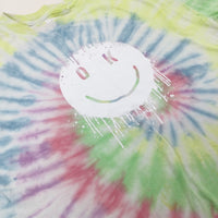 'OK' Tie Dye Colourful T-Shirt - Boys 8-9 Years