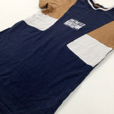 'Unlimited Future' Navy & Tan T-Shirt - Boys 8-9 Years