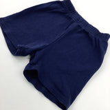 Navy Jersey Shorts - Boys 12-18 Months