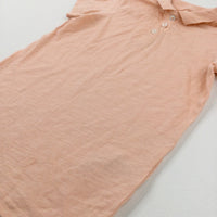 Peach Polo Shirt - Boys 8-9 Years