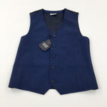 **NEW** Navy Smart Waistcoat - Boys 8-9 Years