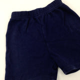 Navy Jersey Shorts - Boys 12-18 Months