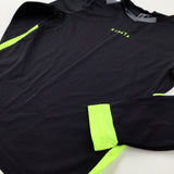 'Kipsta' Black Long Sleeve Sports Top - Boys 5-6 Years