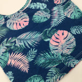 Tropical Leaves Blue & Turquoise Vest Top - Girls 8-9 Years