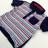 Red & Navy Polo Shirt - Boys 12-18 Months