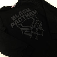 'Black Panther' Black Sweatshirt - Boys 9-10 Years