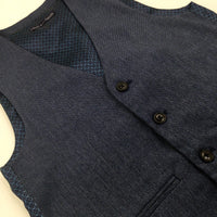 Navy Smart Waistcoat - Boys 9-10 Years