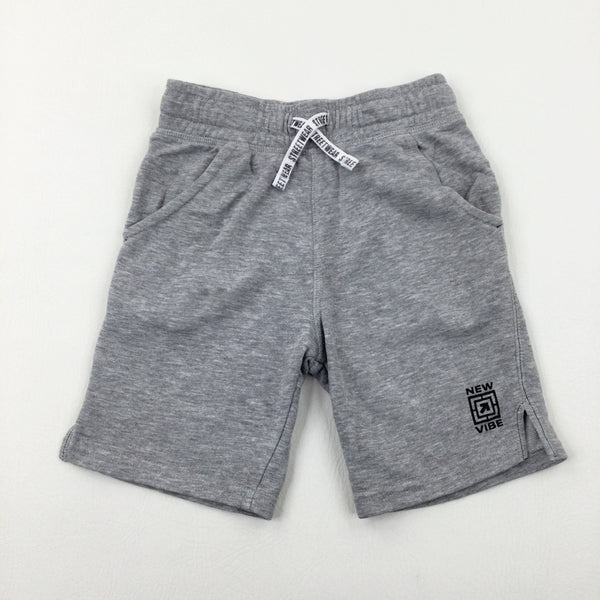 'New Vibe' Grey Shorts - Boys 6-7 Years