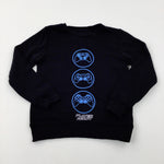 'Player Ready' Game Controllers Black Sweatshirt - Boys 6-7 Years