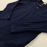 Navy Long Sleeve Top - Boys 9-10 Years