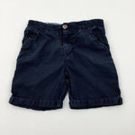 Navy Lightweight Shorts With Adjustable Waist - Boys 6-7 Years