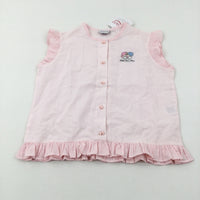 **NEW** 'Little Twin Stars' Embroidered Pink Striped Top - Girls 9-10 Years