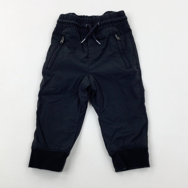 Black Lined Trousers - Boys 18-24 Months