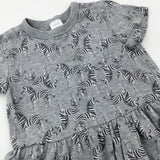 Zebras Grey Dress - Girls 18-24 Months