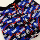 'Marvel' Colourful Blue Swim Shorts - Boys 8-9 Years