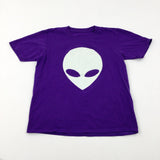 Alien Purple T-Shirt - Boys 8-9 Years