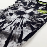 'Football Legend' Tie Dye Black & White T-Shirt - Boys 8-9 Years