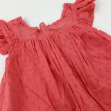 Spotty Lace Coral Top - Girls 18-24 Months