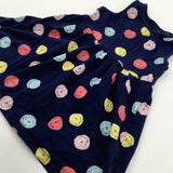 Colourful Spotty Navy Dress - Girls 2-3 Years