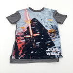 'Star Wars' Kylo Ren Colourful Grey T-Shirt - Boys 3-4 Years