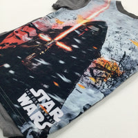 'Star Wars' Kylo Ren Colourful Grey T-Shirt - Boys 3-4 Years